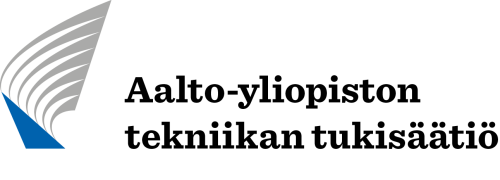 Aalto-yliopiston tekniikan tukisäätiö logo. Linkki vie säätiön kotisivulle